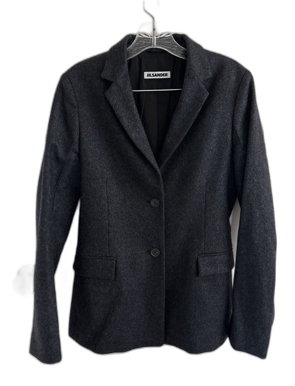 NWOT Jil Sander Cashmere Blazer Jacket Womens Size Sz 40 US XS Italy Blue black